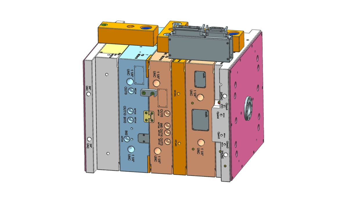 全3D出口模具設計DME標準美制UNC