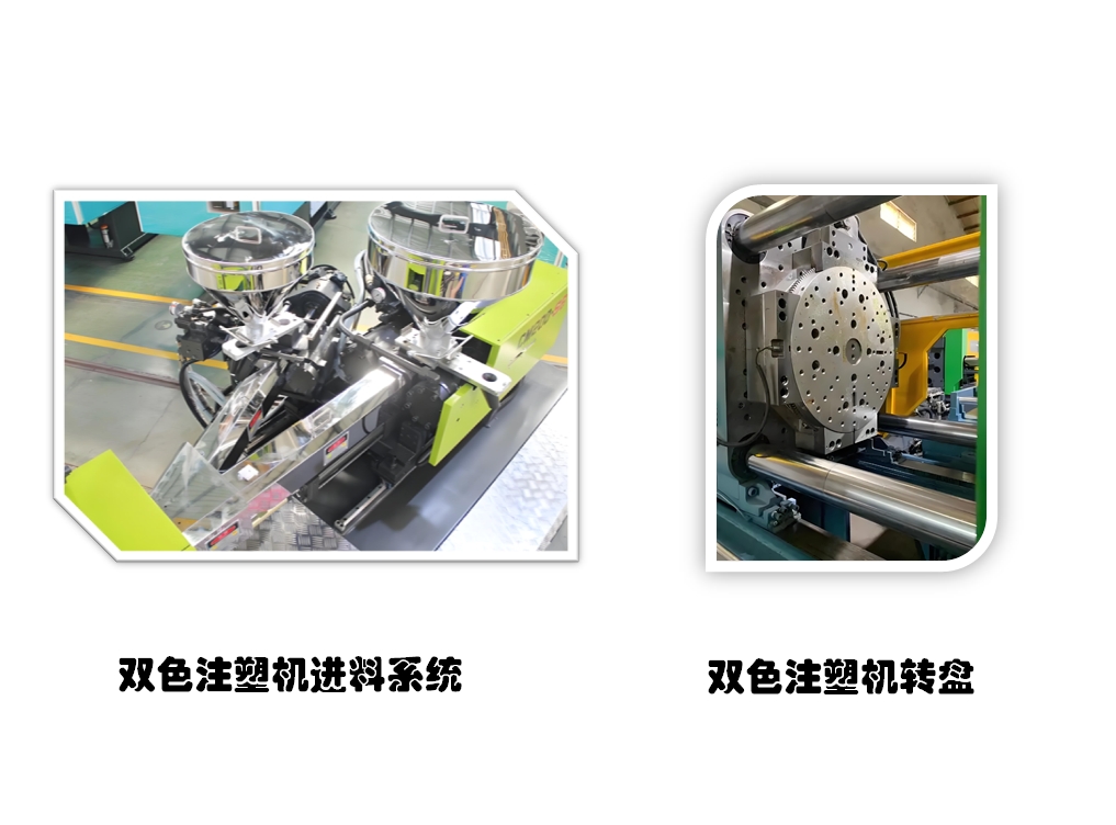 雙色注塑旋轉(zhuǎn)和進(jìn)料結(jié)構(gòu)示意圖
